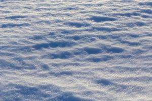 detailopname sneeuw veld- achtergrond met selectief focus foto