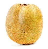 een lelijk kiwi fruit geïsoleerd Aan wit achtergrond foto