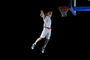 basketbalspeler in actie foto