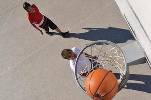 straat basketbal visie foto