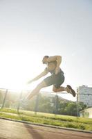 jong atleet rennen foto