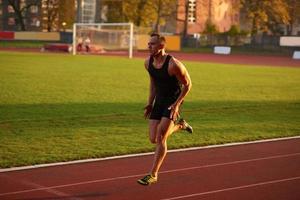 atletisch Mens begin foto