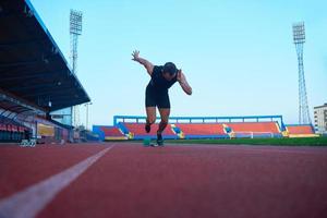 atletisch Mens begin foto