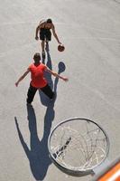 straat basketbal visie foto