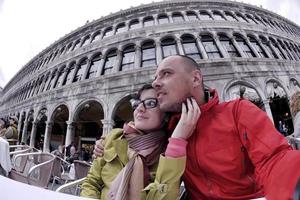 gelukkig paar in Venetië foto