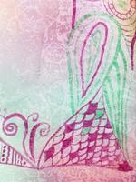 hand- tekening abstract decor van zijde batik