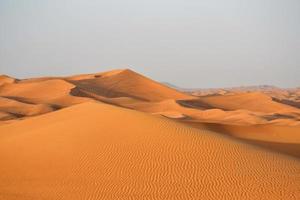 uitzicht op een woestijn in dubai foto