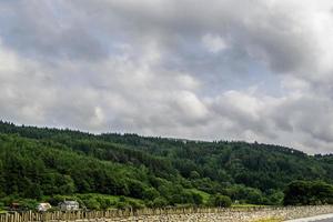 zomer landschap heuvels en horizon foto