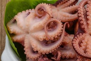 gemarineerd Octopus dichtbij omhoog visie foto