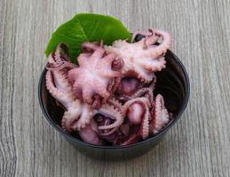 gemarineerd Octopus Aan hout foto