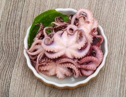 gemarineerd Octopus Aan hout foto
