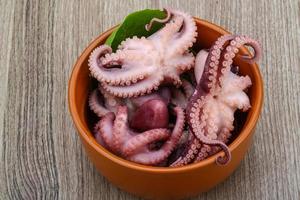 gemarineerd Octopus Aan hout foto