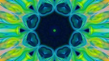 geweldig caleidoscoop achtergronden gemaakt van kleurrijk inkt verf verspreiding foto