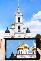 toerist foto's kathedraal van dmitrov het kremlin foto