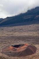 formica leo's krater Bij de piton de la fournaise in bijeenkomst eiland foto
