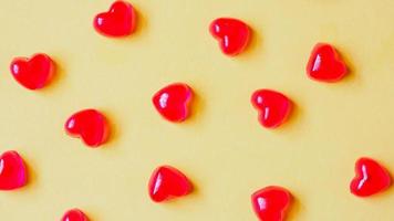 Valentijnsdag achtergrond met hartvorm snoep foto