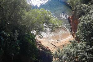 Catalaans costa bravoure, middellandse Zee zee in de stad- van sant feliu de guixolen. foto