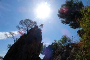 costa moedig in zomer, zon, zee en veel van licht foto