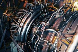 element van een high Tech gas- turbine met een reactief brandstof levering systeem foto