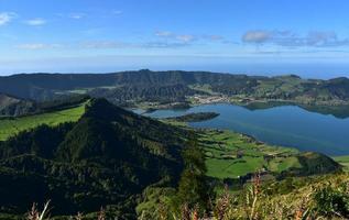 prachtig visie van sete cidades in sao miguel foto