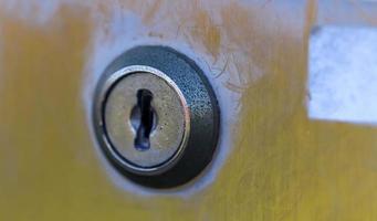 gedetailleerde close-up weergave op metalen en stalen oppervlakken. foto