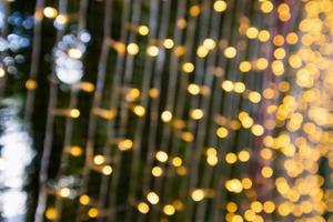 abstract vervagen Kerstmis licht met bokeh achtergrond foto
