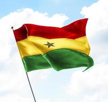 vlag van ghana foto