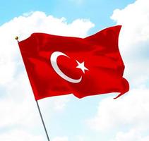 vlag van Turkije foto