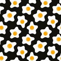 naadloos patroon met door elkaar gegooid eieren foto