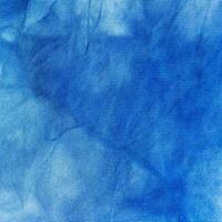 handgemaakt tie-dye blauw abstract patroon Aan zijde foto