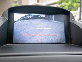 auto achterzijde visie video camera scherm toezicht houden op Scherm foto