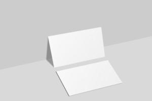 realistisch blanco bedrijf kaart illustratie voor model. 3d veroorzaken. foto