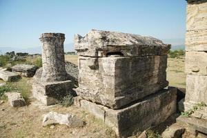 graf Bij hierapolis oude stad, pamukkale, denizli, turkiye foto