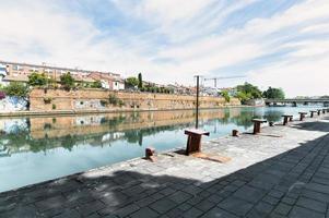 kanaal van de haven van Rimini Italië foto