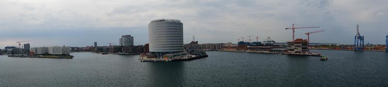 Kopenhagen in Denemarken van de perspectief van de reis terminal foto