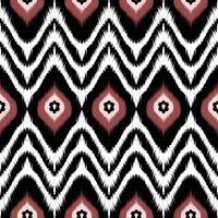 abstract etnisch oosters ikat naadloos patroon origineel ontwerp voor achtergrond tapijt behang kleding inpakken batik kleding stof vector illustratie mode werk borduurwerk foto