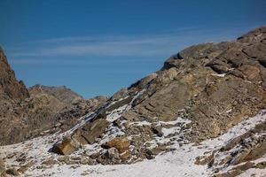 wandelen in de zwitserse alpen foto