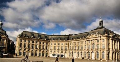 een visie van de stad van Bordeaux in Frankrijk foto