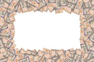 een deel van bruin Guyana 1000 dollars bankbiljet patroon foto