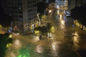 overstroming in de stad van Rio de Janeiro foto