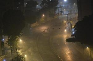 overstroming in de stad van Rio de Janeiro foto