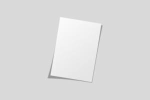 realistisch blanco folder illustratie voor model. 3d veroorzaken. foto