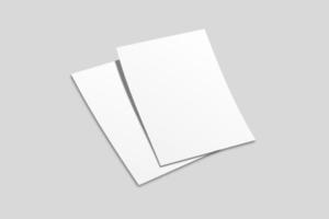 realistisch blanco folder illustratie voor model. 3d veroorzaken. foto