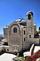 een visie van de kerk van st peter Bij galicantu in Jeruzalem foto