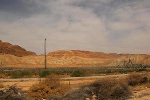 een visie van de judea woestijn in Israël foto
