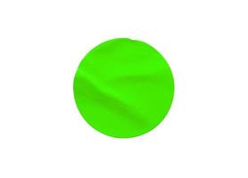 groen ronde papier sticker etiket geïsoleerd Aan wit achtergrond foto