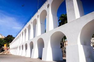 Rio de janeiro, rj, Brazilië, 2022 - carioca aquaduct of Lapa bogen, oud aquaduct ingehuldigd in 1750 naar brengen vers water naar de stad foto