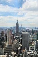 een panoramisch visie van nieuw york foto