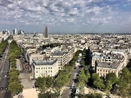 een panoramisch visie van Parijs in de zomer foto
