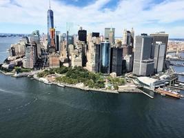 een panoramisch visie van nieuw york stad in de Verenigde Staten van Amerika foto